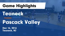 Teaneck  vs Pascack Valley  Game Highlights - Dec 16, 2016