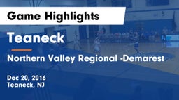 Teaneck  vs Northern Valley Regional -Demarest Game Highlights - Dec 20, 2016