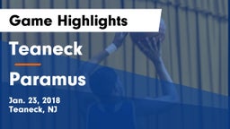 Teaneck  vs Paramus  Game Highlights - Jan. 23, 2018