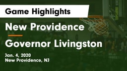 New Providence  vs Governor Livingston  Game Highlights - Jan. 4, 2020