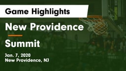 New Providence  vs Summit  Game Highlights - Jan. 7, 2020