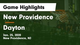 New Providence  vs Dayton  Game Highlights - Jan. 25, 2020