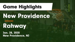 New Providence  vs Rahway  Game Highlights - Jan. 28, 2020