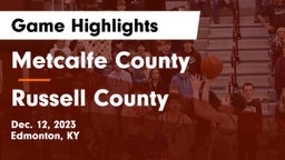 Metcalfe County  vs Russell County  Game Highlights - Dec. 12, 2023