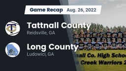 Recap: Tattnall County  vs. Long County  2022