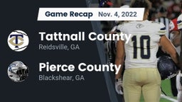 Recap: Tattnall County  vs. Pierce County  2022