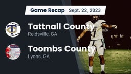 Recap: Tattnall County  vs. Toombs County  2023