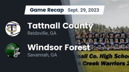 Recap: Tattnall County  vs. Windsor Forest  2023