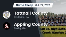 Recap: Tattnall County  vs. Appling County  2023