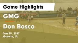 GMG  vs Don Bosco Game Highlights - Jan 25, 2017