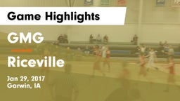 GMG  vs Riceville Game Highlights - Jan 29, 2017