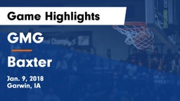 GMG  vs Baxter  Game Highlights - Jan. 9, 2018