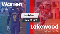 Matchup: Warren  vs. Lakewood  2017