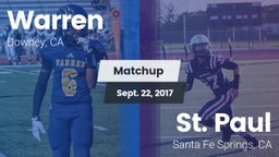 Matchup: Warren  vs. St. Paul  2017