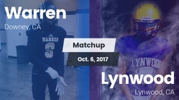 Matchup: Warren  vs. Lynwood  2017
