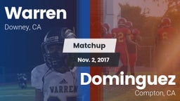 Matchup: Warren  vs. Dominguez  2017