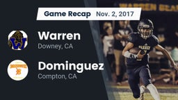 Recap: Warren  vs. Dominguez  2017