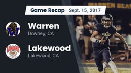 Recap: Warren  vs. Lakewood  2017