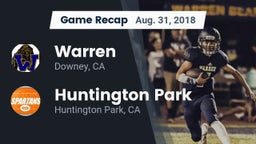 Recap: Warren  vs. Huntington Park  2018