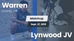 Matchup: Warren  vs. Lynwood JV 2018