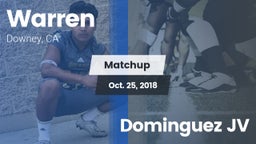 Matchup: Warren  vs. Dominguez JV 2018