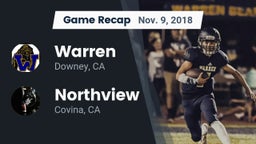 Recap: Warren  vs. Northview  2018