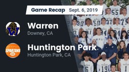 Recap: Warren  vs. Huntington Park  2019