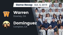 Recap: Warren  vs. Dominguez  2019