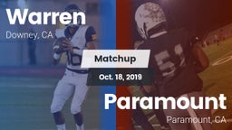 Matchup: Warren  vs. Paramount  2019