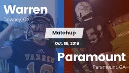 Matchup: Warren  vs. Paramount  2019
