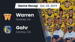 Recap: Warren  vs. Gahr  2019