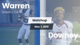 Matchup: Warren  vs. Downey  2019