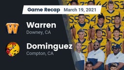 Recap: Warren  vs. Dominguez  2021