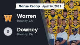 Recap: Warren  vs. Downey  2021