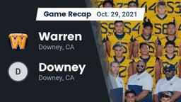 Recap: Warren  vs. Downey  2021