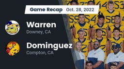 Recap: Warren  vs. Dominguez  2022