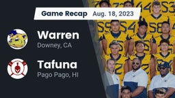 Recap: Warren  vs. Tafuna  2023