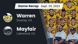 Recap: Warren  vs. Mayfair  2023