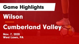 Wilson  vs Cumberland Valley  Game Highlights - Nov. 7, 2020