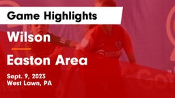 Wilson  vs Easton Area  Game Highlights - Sept. 9, 2023