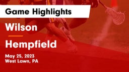 Wilson  vs Hempfield  Game Highlights - May 25, 2023