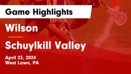 Wilson  vs Schuylkill Valley  Game Highlights - April 23, 2024