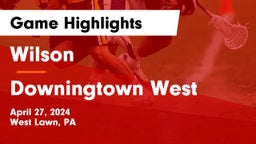 Wilson  vs Downingtown West  Game Highlights - April 27, 2024