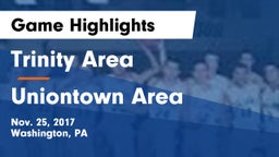 Trinity Area  vs Uniontown Area  Game Highlights - Nov. 25, 2017