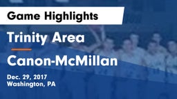 Trinity Area  vs Canon-McMillan  Game Highlights - Dec. 29, 2017