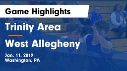 Trinity Area  vs West Allegheny  Game Highlights - Jan. 11, 2019