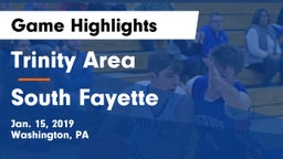 Trinity Area  vs South Fayette  Game Highlights - Jan. 15, 2019
