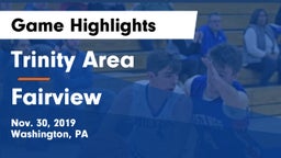 Trinity Area  vs Fairview Game Highlights - Nov. 30, 2019
