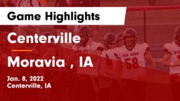 Centerville  vs Moravia , IA Game Highlights - Jan. 8, 2022