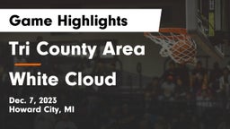 Tri County Area  vs White Cloud  Game Highlights - Dec. 7, 2023